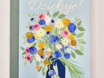 Kartka okolicznościowa, ręcznie malowana | Dziękuję